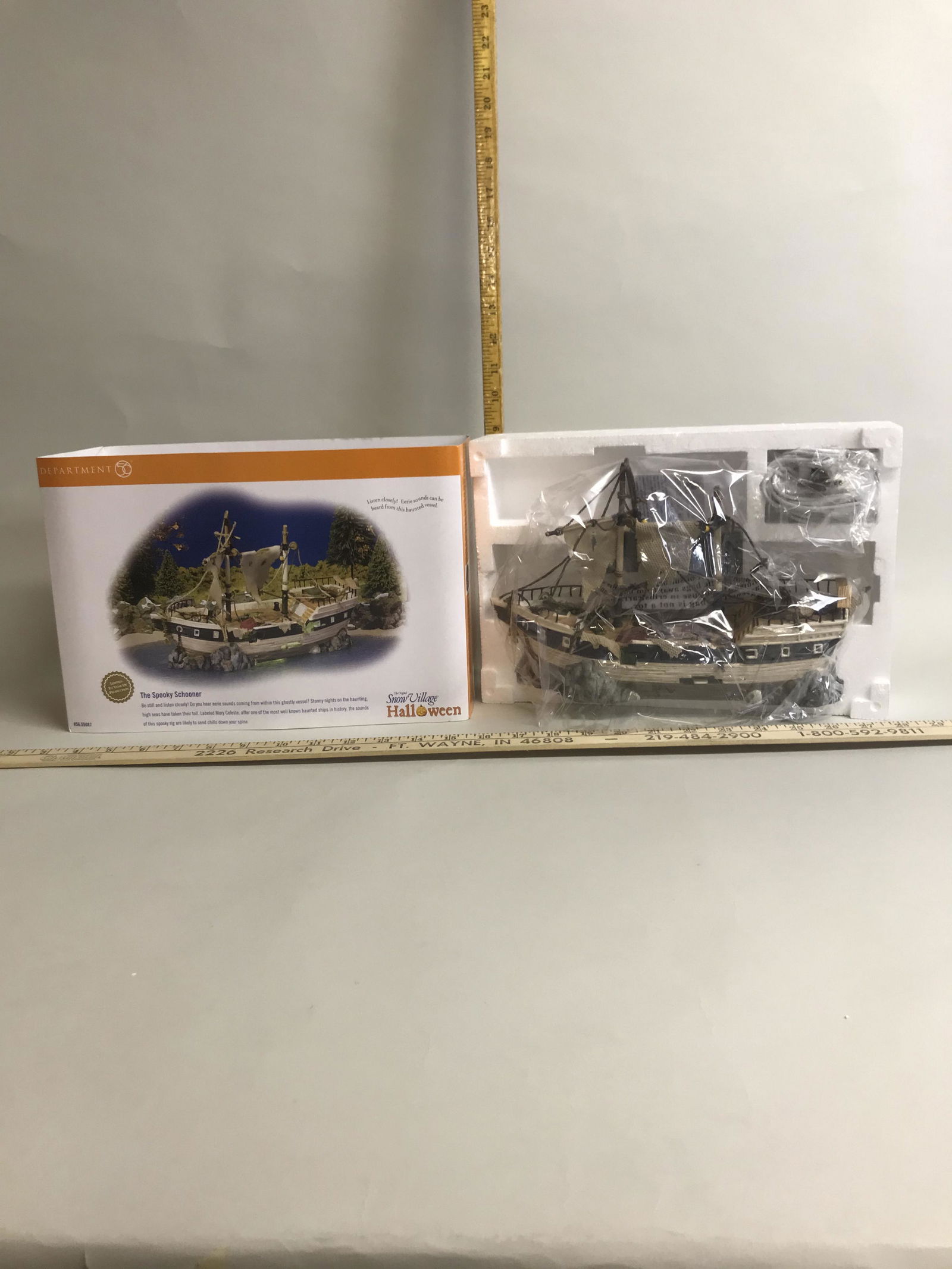 Department 56 Snow Village Halloween Spooky Schooner: A Department 56 Snow Village Halloween "The Spooky Schooner" #56.55087