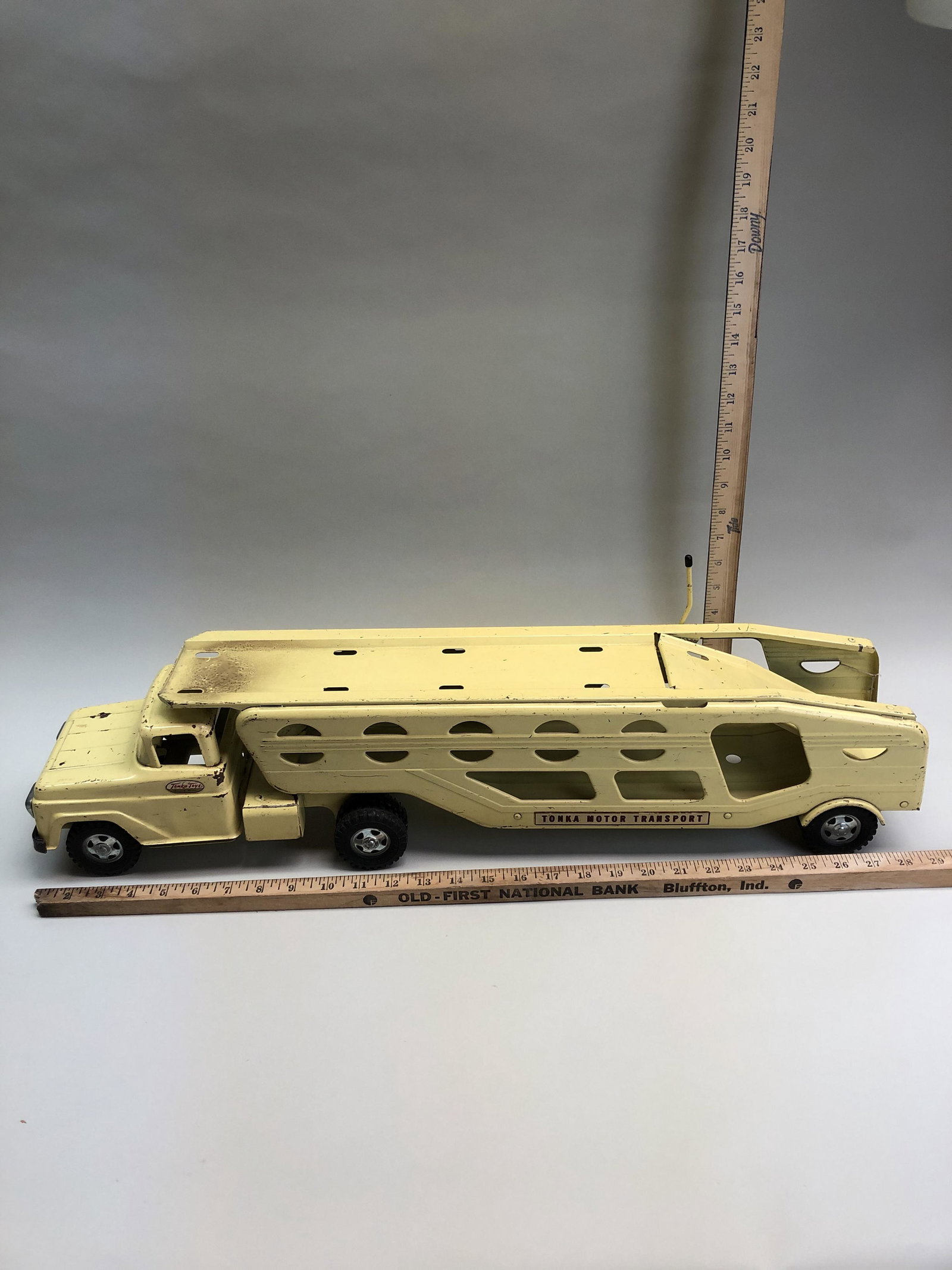 Tonka Motor Transport Truck & Trailer: A Tonka motor transport truck and trailer