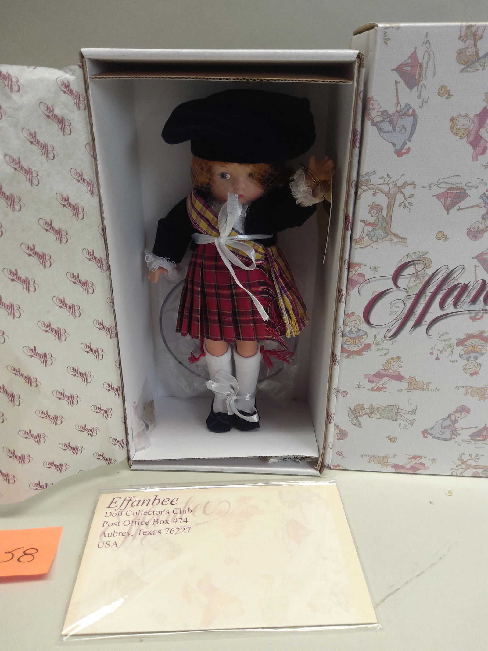 Effanbee Patsyette Scotland Doll: Effanbee Patsyette Scotland Doll, in original box. PY1406