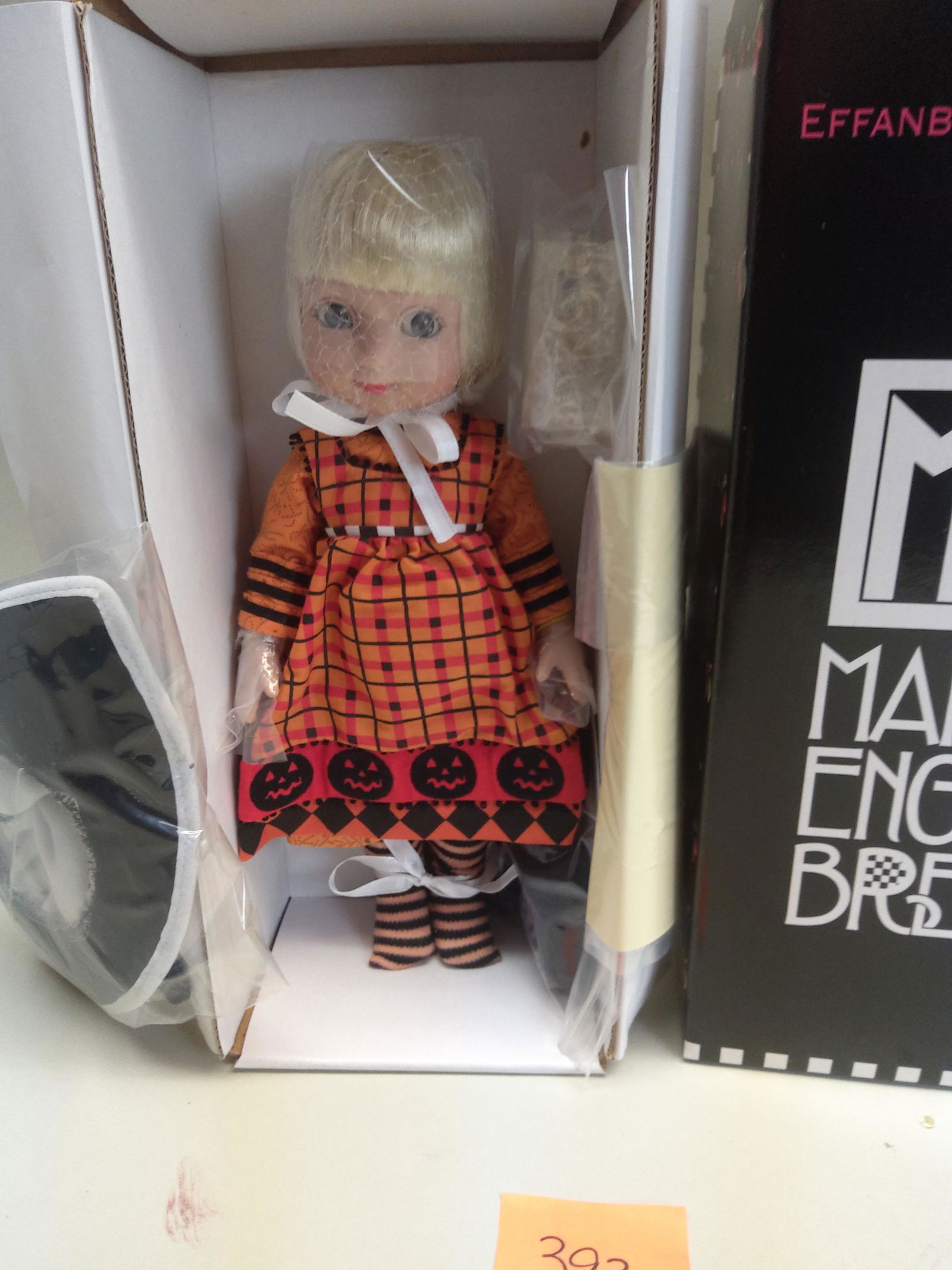 Effanbee Doll Company Mary Engelbreit Pumpkin Patch: Teffanbee Doll Company Mary Engelbreit Pumpkin Patch Doll, in original box. E8AESD01