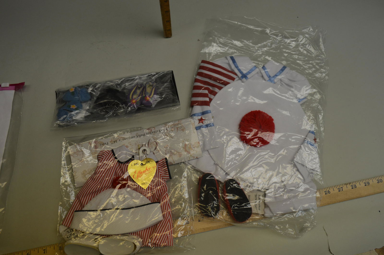 2 Tonner Doll Clothing Sets + Effanbee: 2 Tonner doll clothing sets, plus an Effanbee