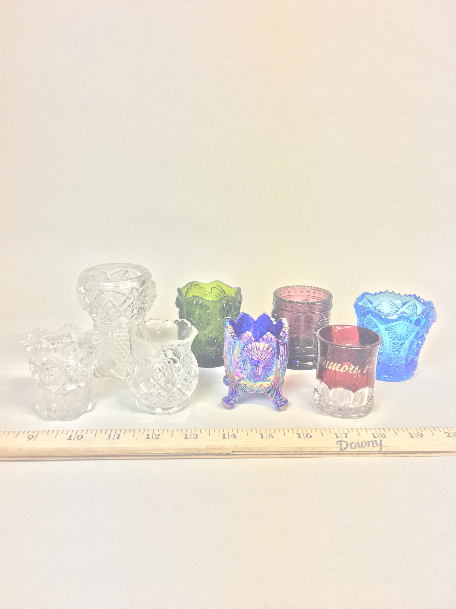 8 Glass Toothpick Holders: 8 glass toothpick holders
