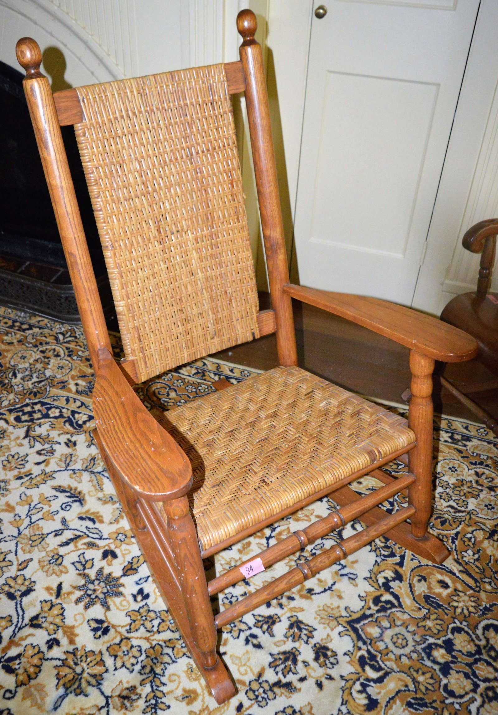 Oak rocker. Height: 43": Oak rocker. Height: 43"