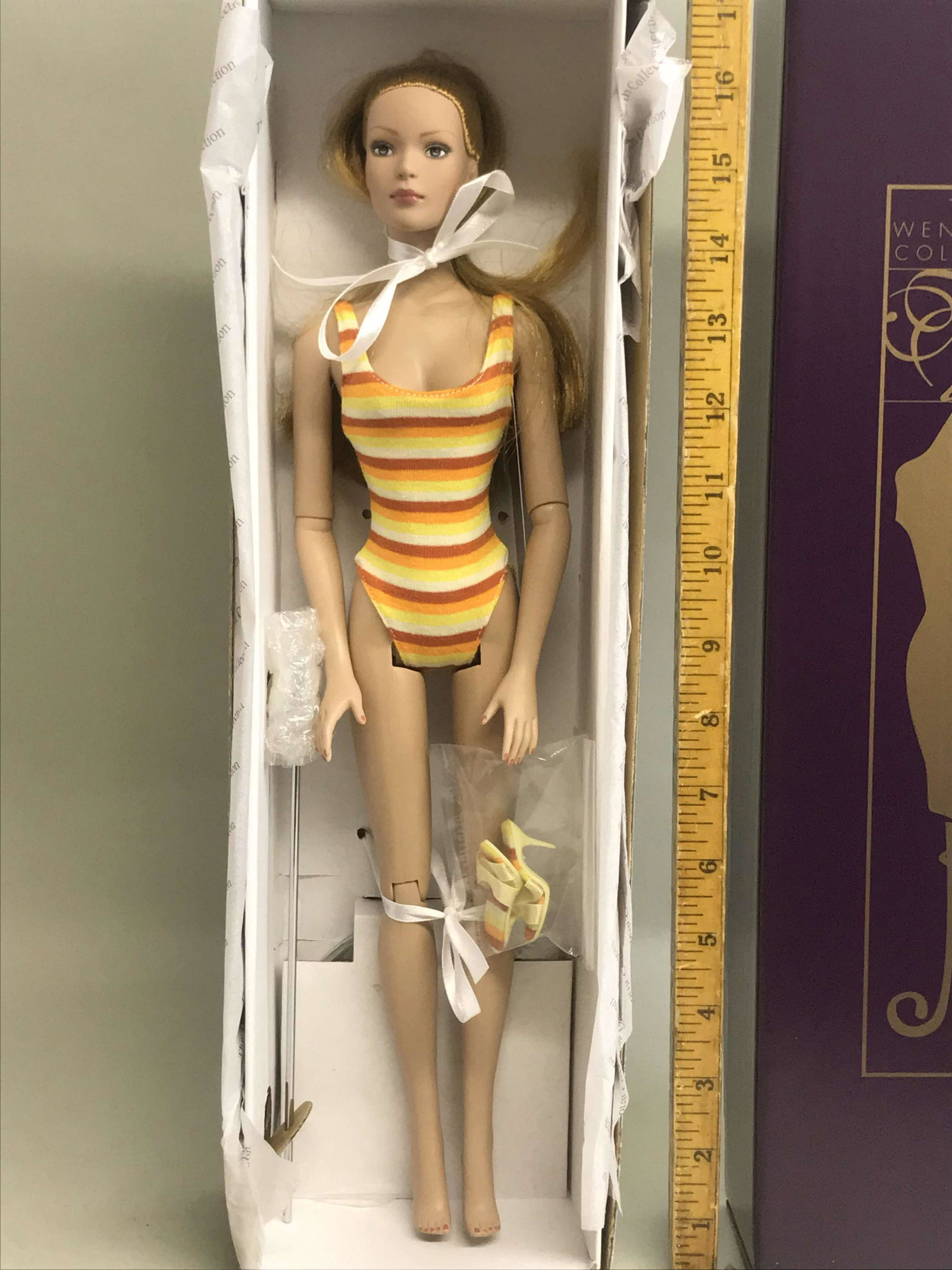 Tonner Tyler Wentworth RTW Super Stripes Redhead Doll: A Tonner Tyler Wentworth Super Stripes Redhead. TW9426
