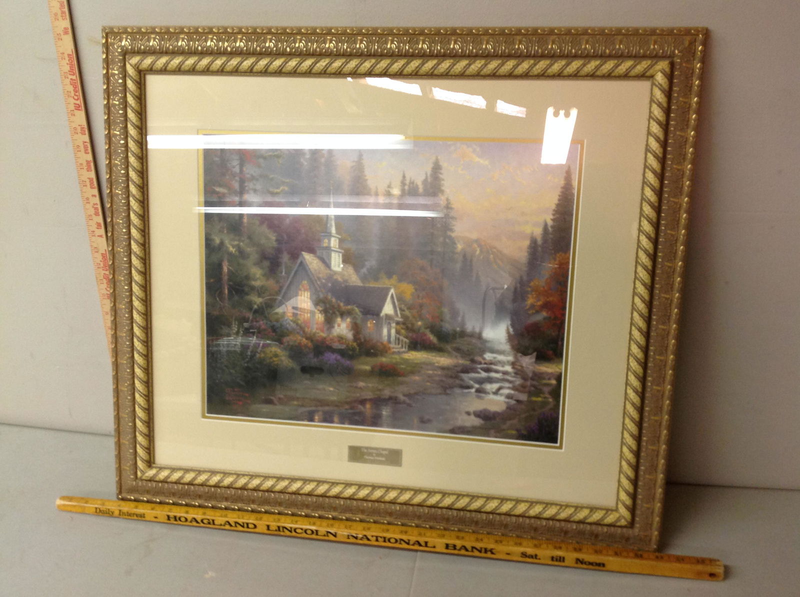 Thomas Kinkade, The Forest Chapel: Thomas Kinkade, The Forest Chapel, Library Edition, print 30 x 26