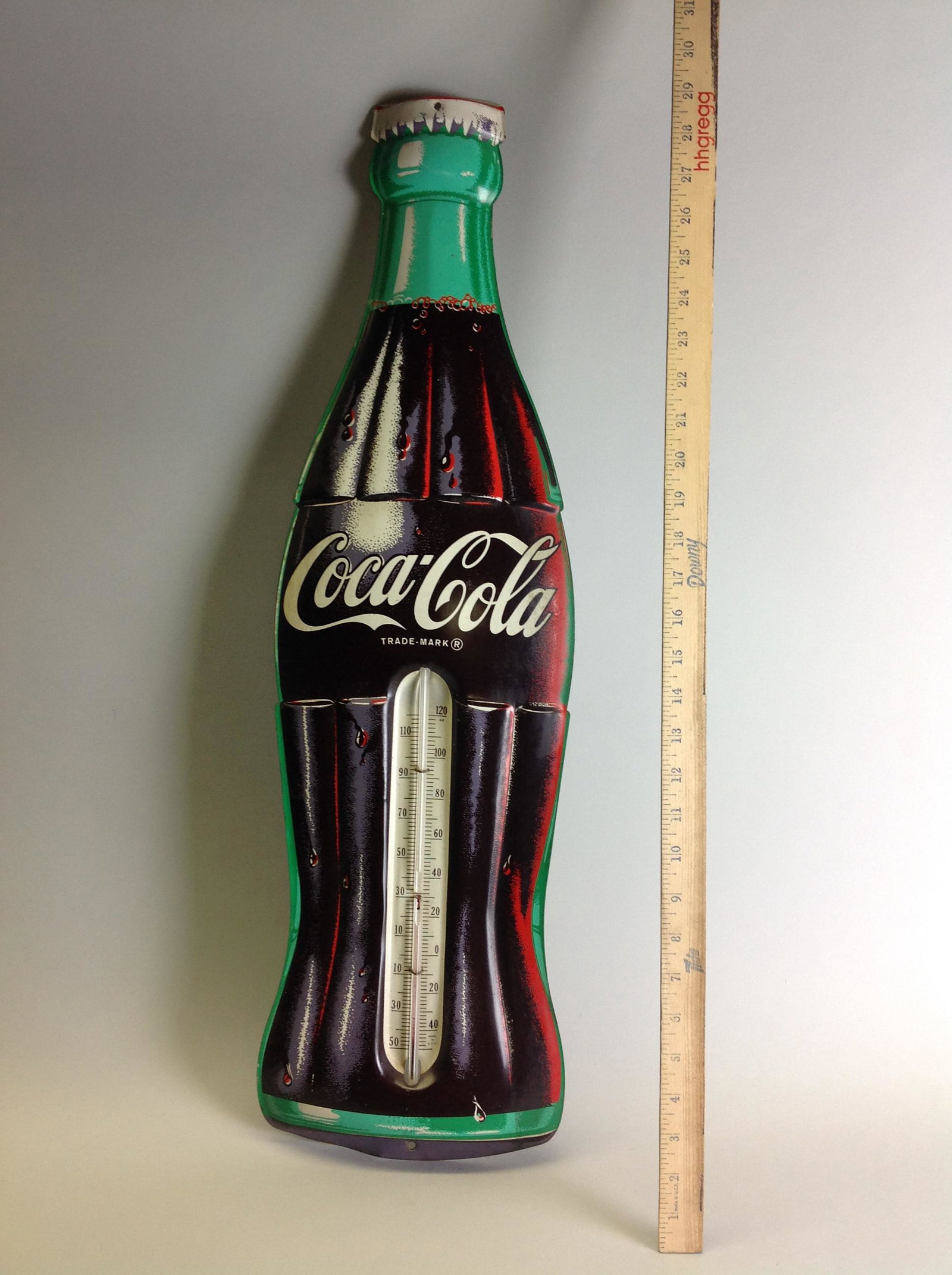 Coca Cola Thermometer: Coca Cola Thermometer, 29 x 9