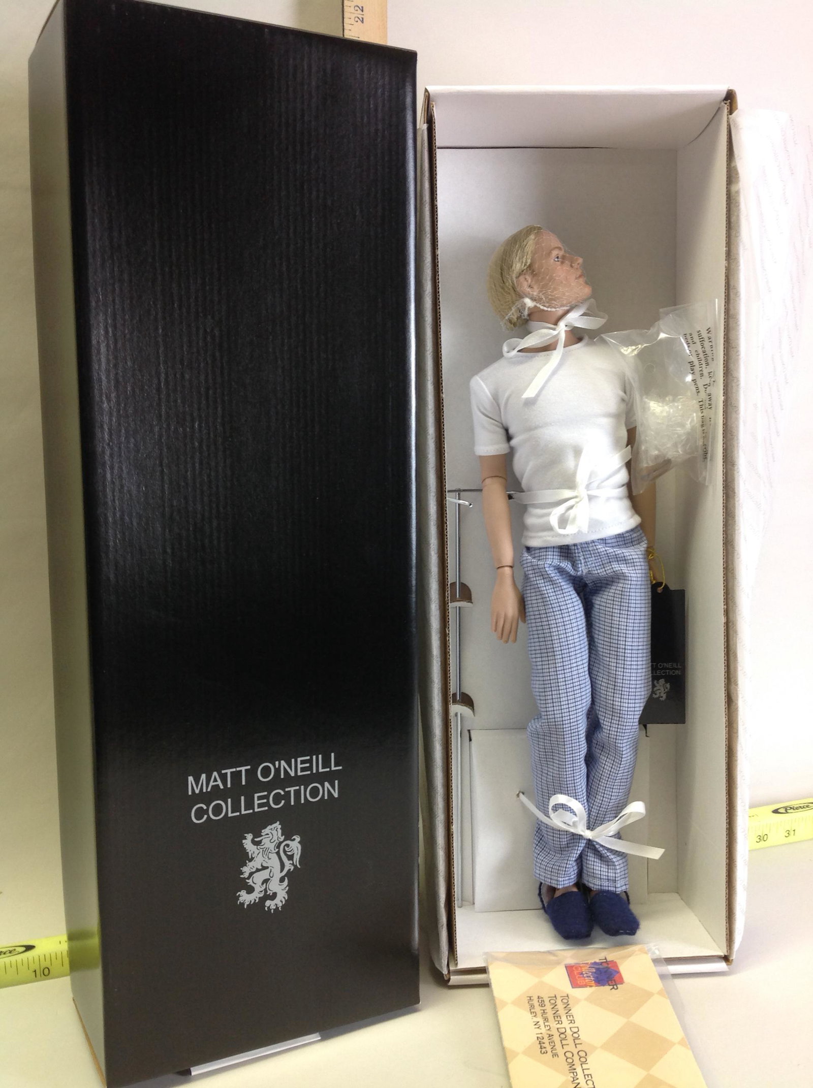Tonner Doll- Matt O'Neill Collection- Tee and PJs Blond: Tee and PJ's Blonde male doll- MO0302