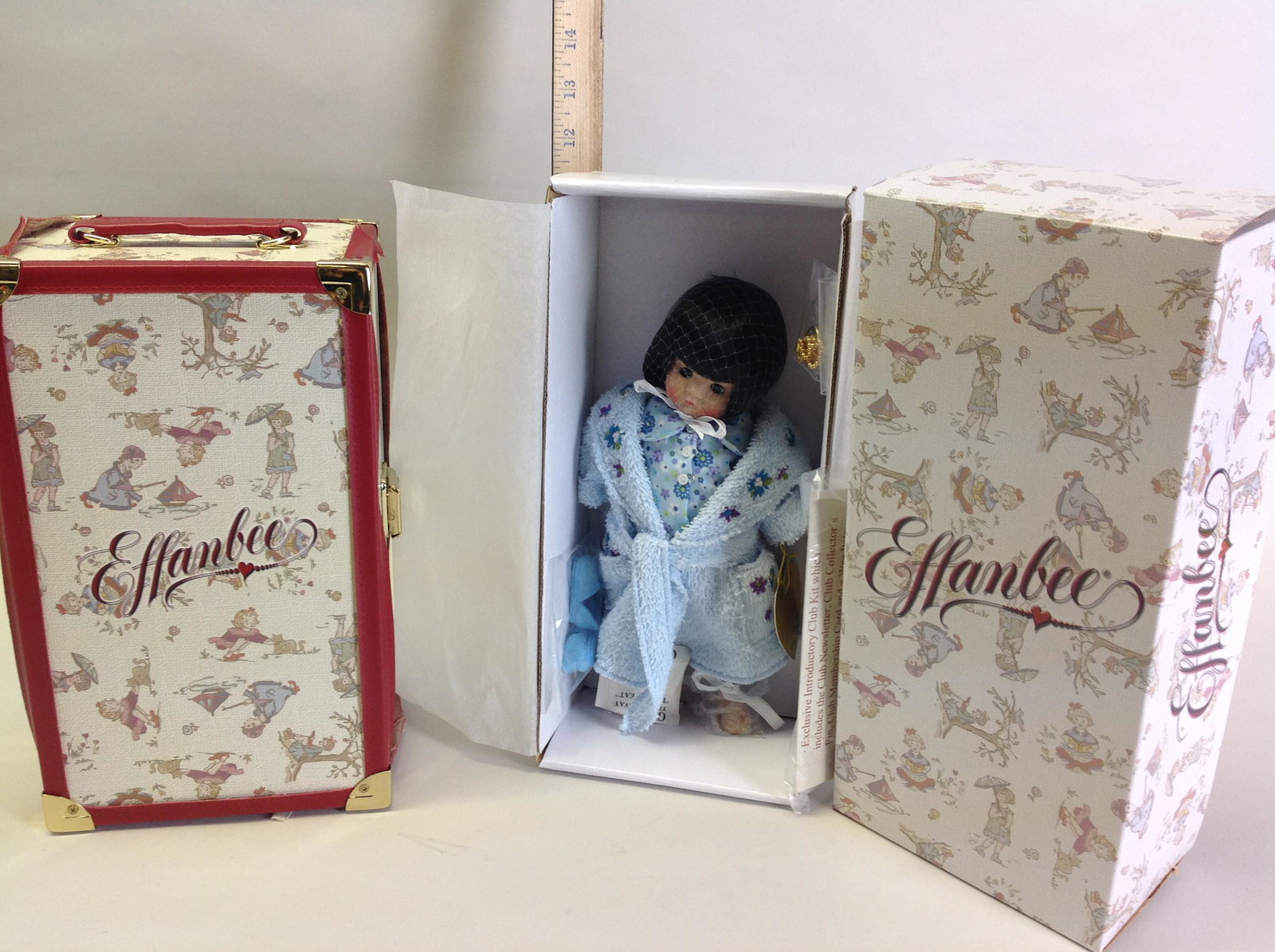 Effanbee trunk- Effanbee 10" doll: Classic 9" Patsy Trunk style #E5-Y09A-45-000; Dreams and Whimsies style #E5-PYDD- 03