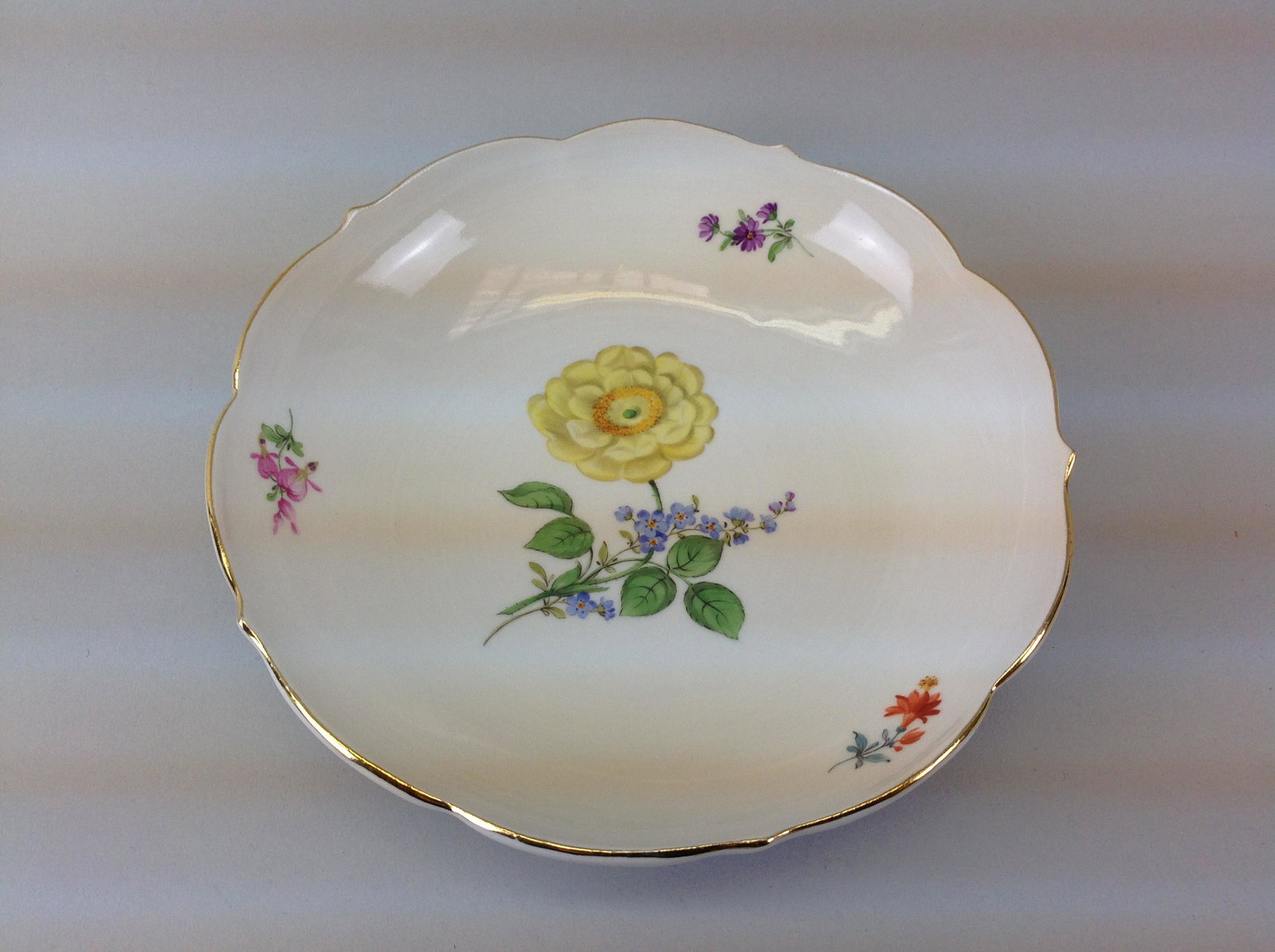 Meissen Porcelain Dish: A Meissen porcelain dish.