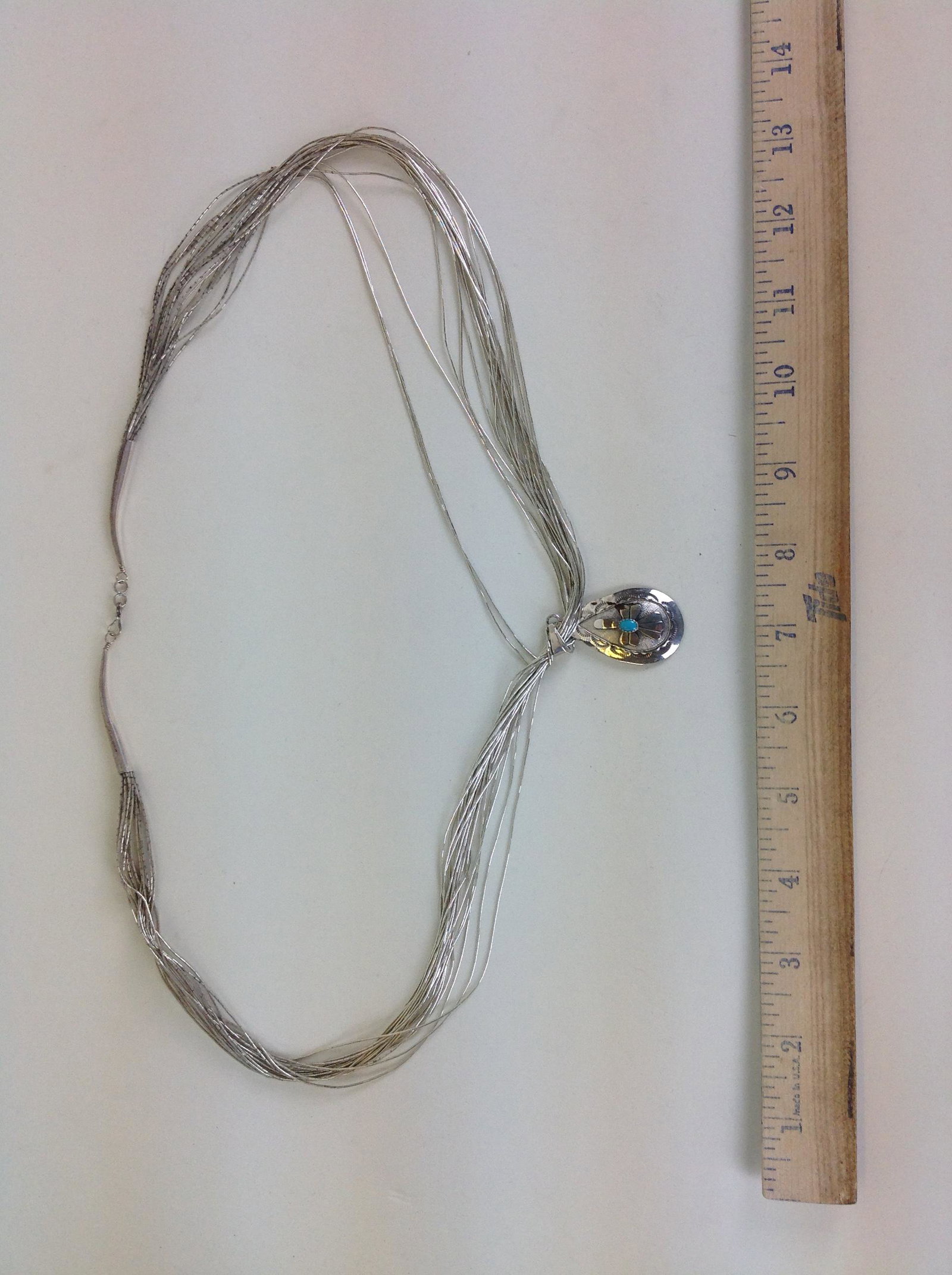 Daniel Mike Navajo Sterling Necklace: A Daniel Mike Navajo sterling necklace. Weight: 1.3 oz