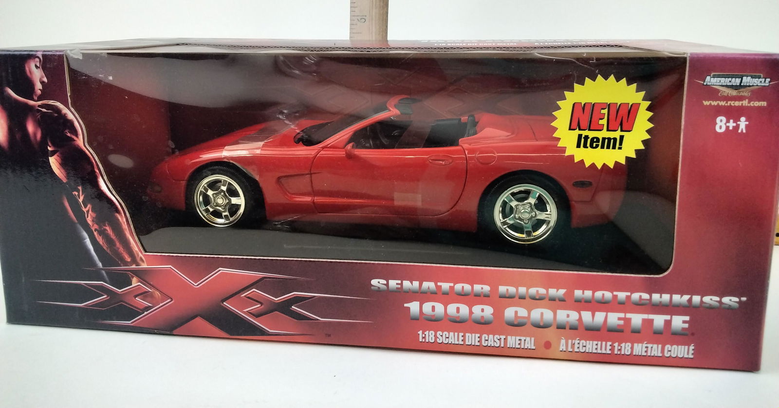 Senator Dick Hotchkiss 1998 Corvette Collector Car: Ertl, American Muscle, Senator Dick Hotchkiss 1988 Corvette Collector Car, 1/18 scale, die cast, in original box