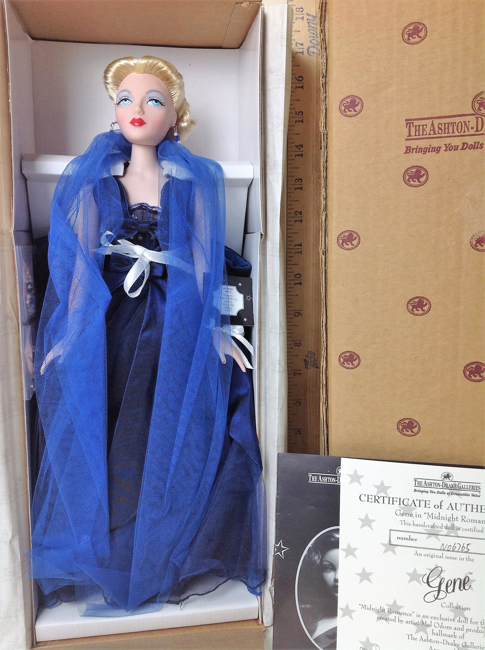 Ashton Drake, Gene, Midnight Romance Doll: Ashton Drake, Gene Collection, Midnight Romance Doll, 93550, in original box
