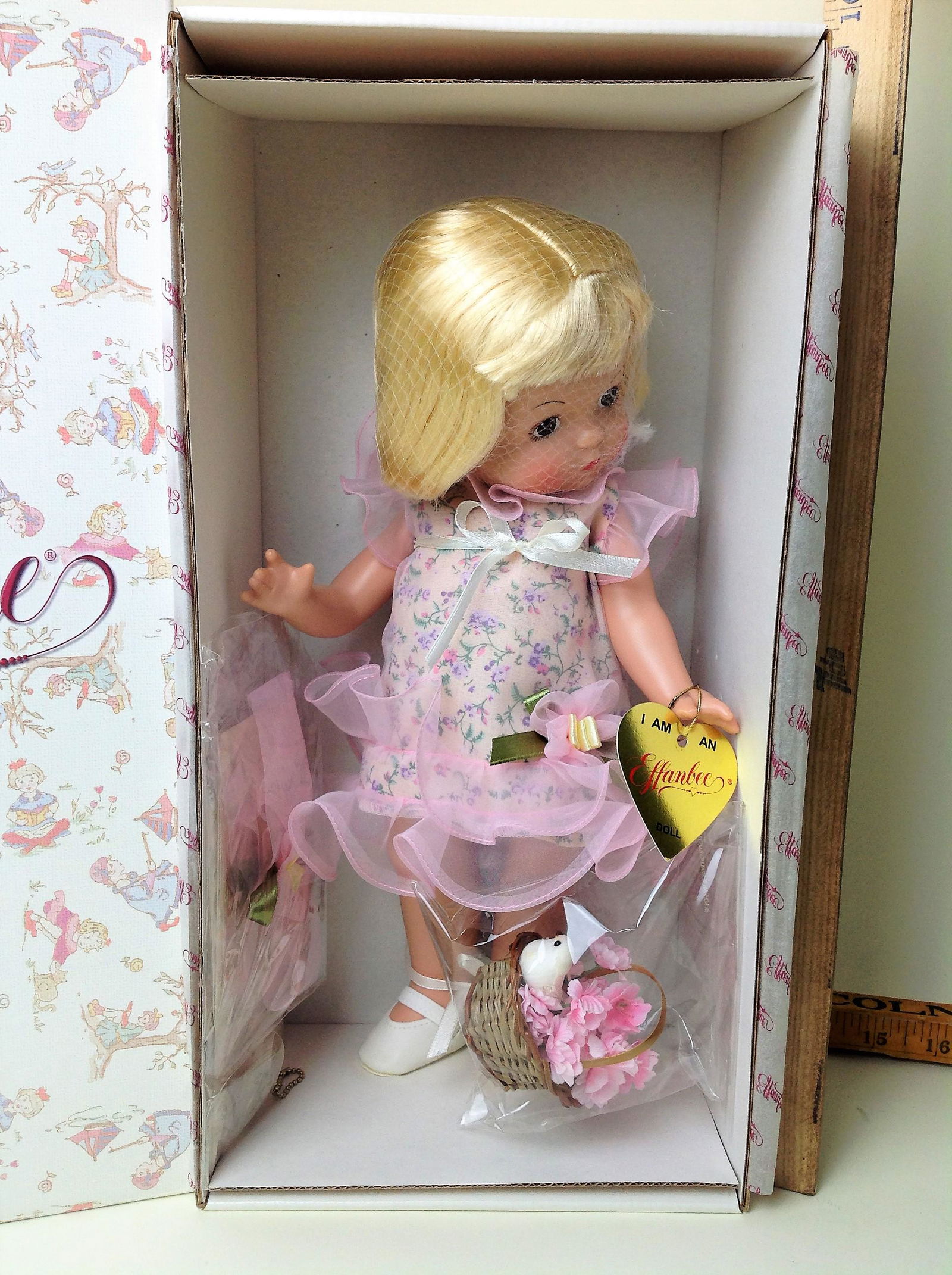 Effanbee, Tisket A Tasket Doll: Effanbee, Tisket A Tasket Doll, EFPA1306, in original box