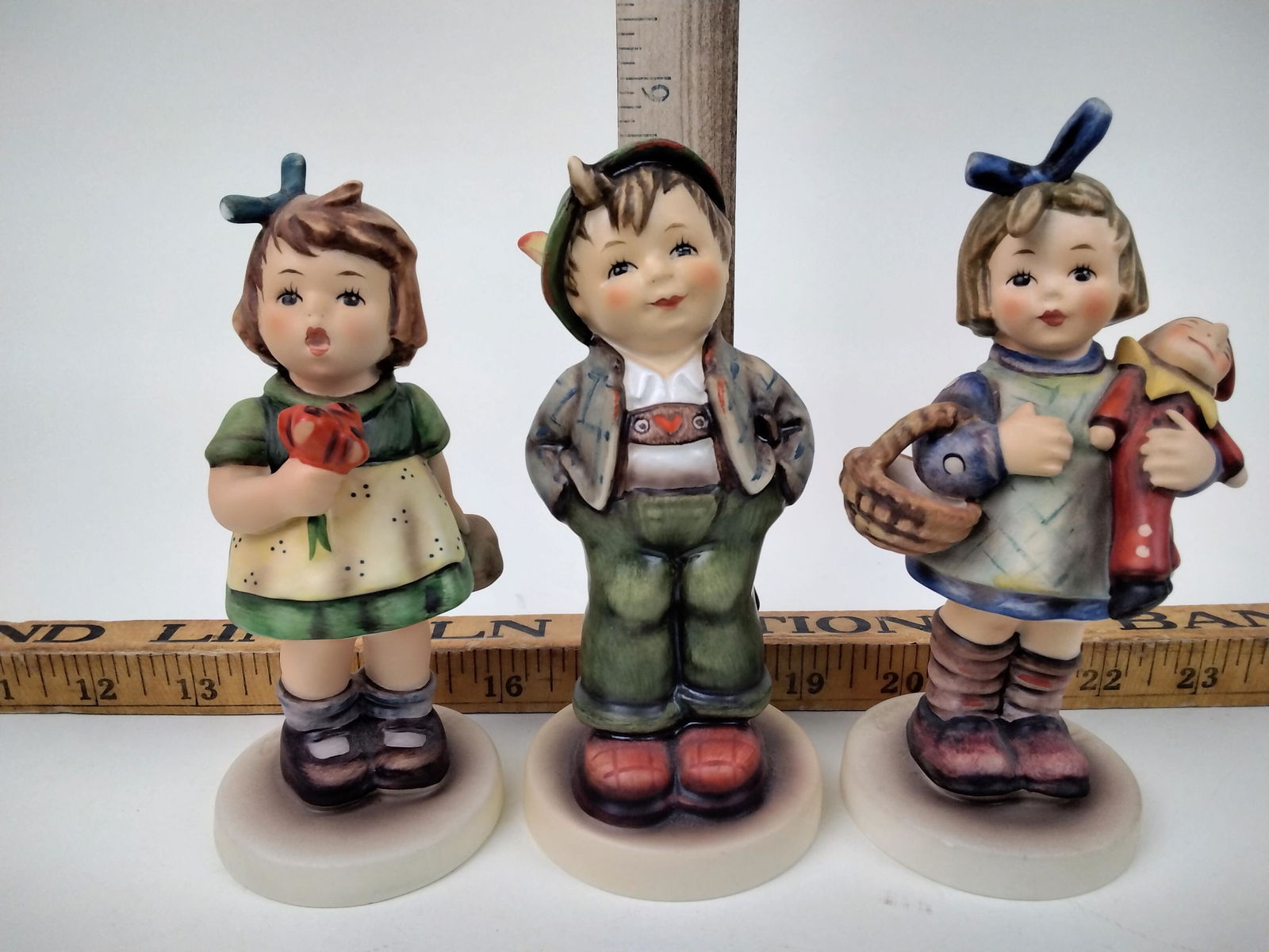 (3) Goebel, Hummel, Hello World, Girl Holding Basket (1 of 3)