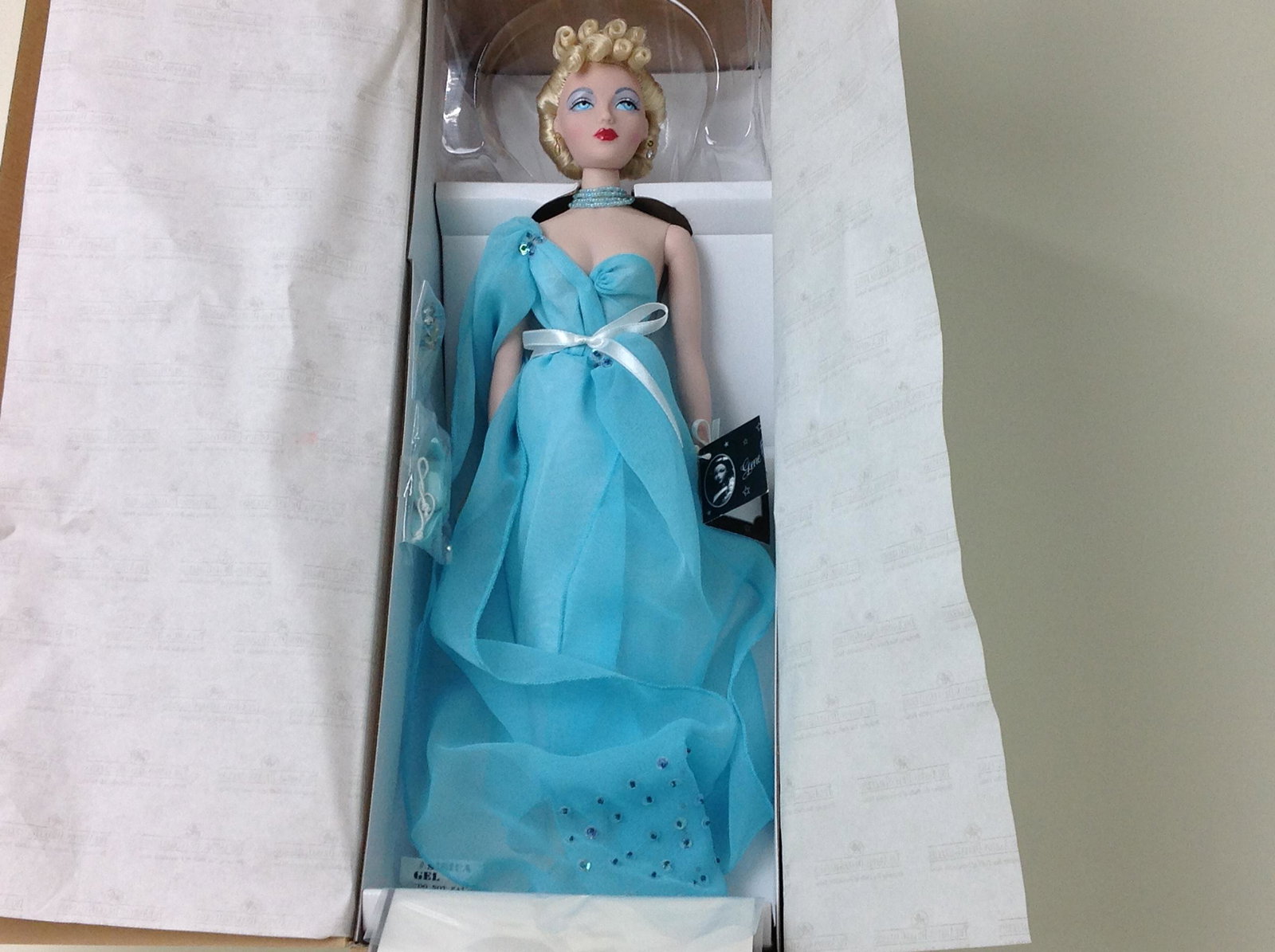 Ashton Drake, Gene, In Blue Goddess Doll: Ashton Drake, Gene Collection, Gene In Blue Goddess Doll, 93503, in original box