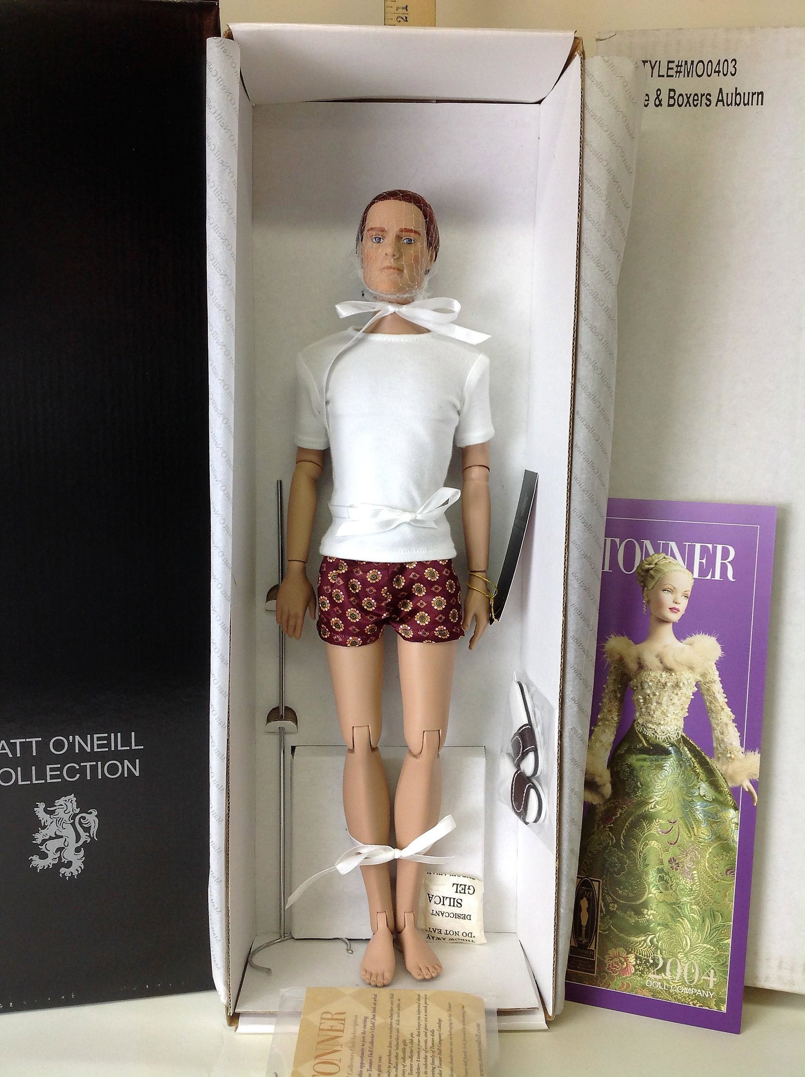Tonner Tyler Wentworth Tee & Boxers Auburn Doll: Tonner Tyler Wentworth "Tee & Boxers Auburn" doll. MO0403