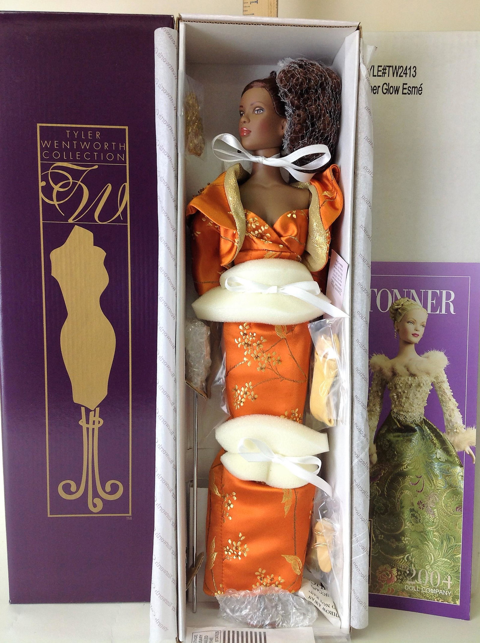 Tonner Tyler Wentworth Amber Glow Esme Doll: A Tonner Tyler Wentworth "Amber Glow Esme" doll. TW2413
