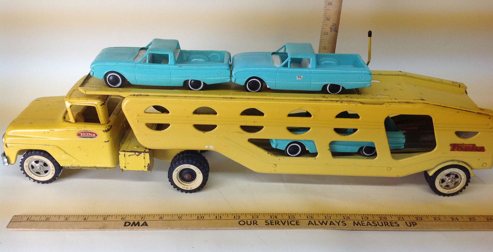 Tonka Car Hauler w/ Plastic Cars (1 of 6)