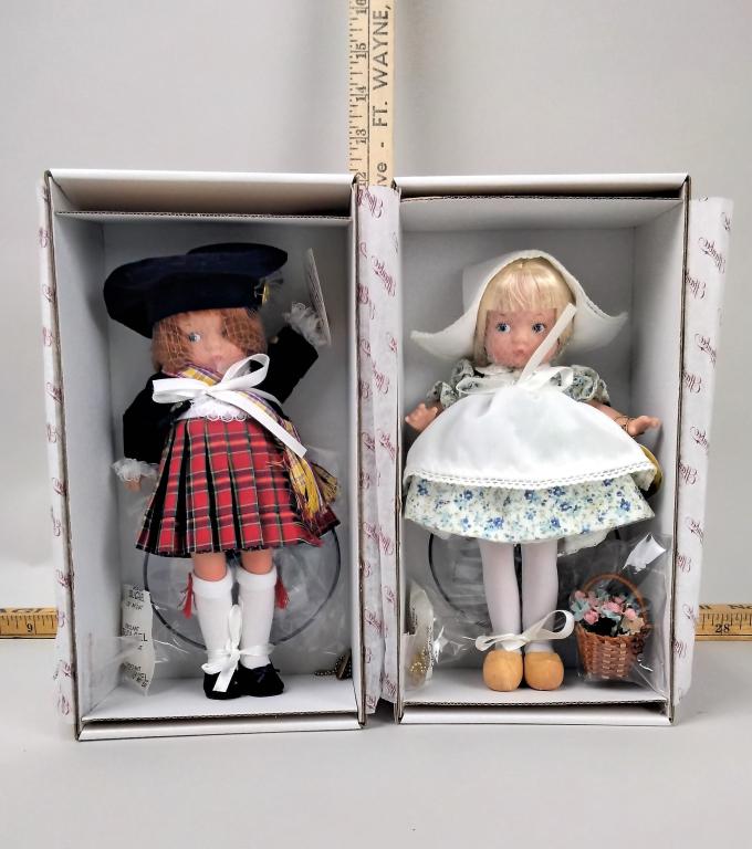 Effanbee, (2) Dolls, Holland and Scotland: Effanbee, (2) Dolls, Patsyette Holland PY1408 and Patsyette Scotland PY1406, in original boxes