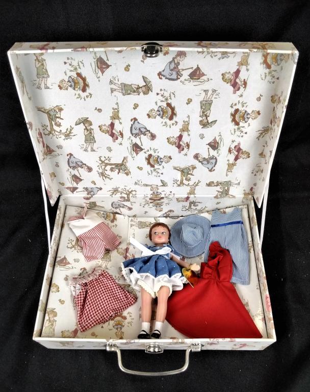 Effanbee Doll and Accessories in Case: Effanbee Doll Company, Doll and Accessories in Case Mint Condition, in original box, please review images