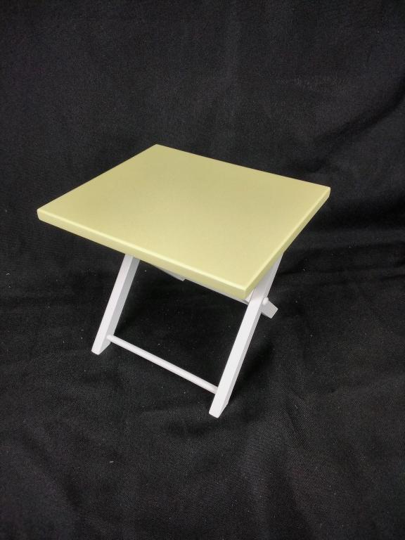 Yellow White Deck Table Doll Accessory: Yellow White Deck Table Doll Accessory, MG8441, in original box Mint Condition, in original box, review images