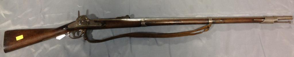 1816 Musket Remington Altered Dated 1857: A full length 1816 musket, Remington altered and dated 1857. N.J. for New Jersey on the left side of the barrel and dated on the tang. All firearms must be picked up at a local ffl or shipped to the b