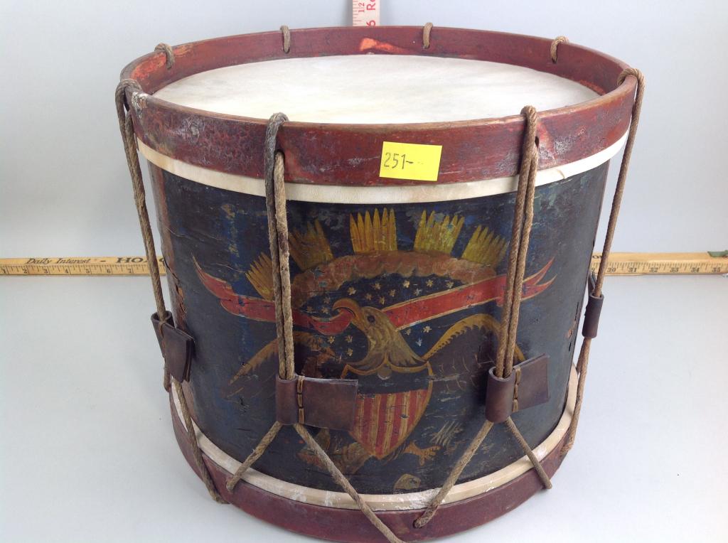 Civil War Painted Union Infantry Drum May/may not be re: Civil War Painted Union Infantry Drum May/may not be reproduction.