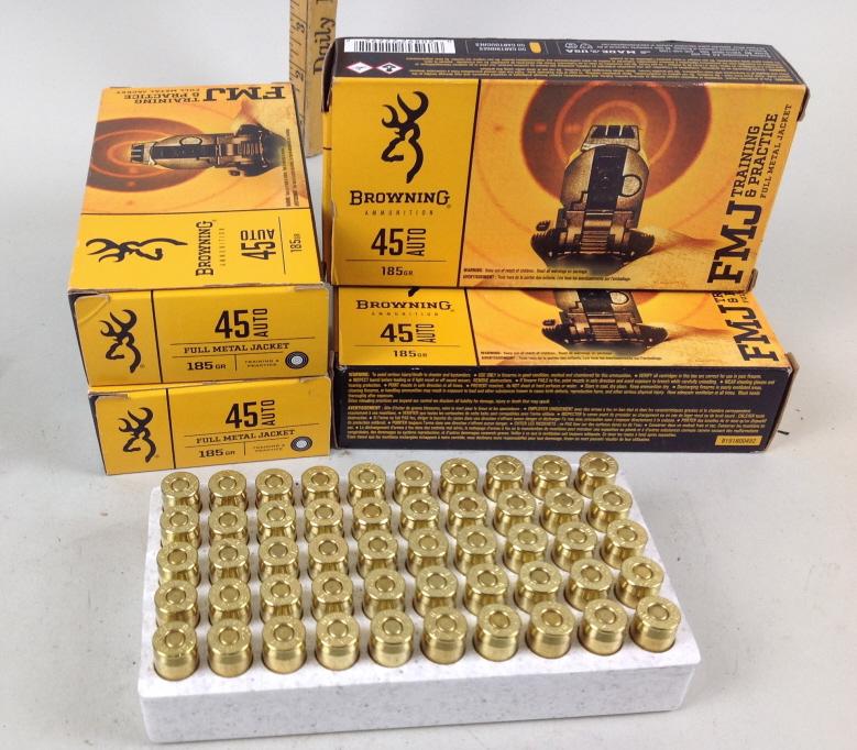 Bill Wilson Combat 45acp, brass JHP 200 gr, 100: Bill Wilson Combat 45acp, brass JHP 200 gr, 100 rnds/box 2 boxes