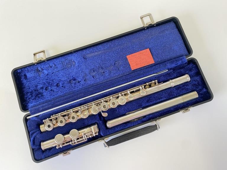 Vintage Artley Silver Plated Open Hole Flute Made in U.S.A. Artley