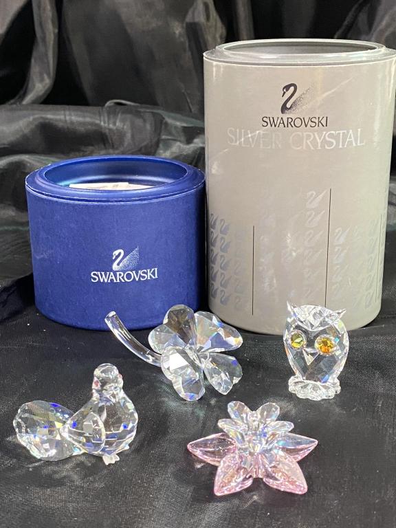 4 Swarovski Crystal Figurines (1 of 20)
