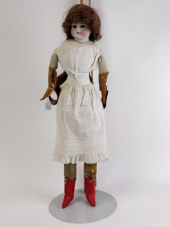 28" Parian Porcelain Doll w/Cloth Body: 28" Parian Porcelain Doll w/Cloth Body