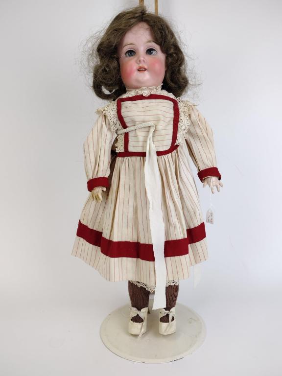 22" Gebruder Kuhnlenz 165 Bisque Doll: 22" Gebruder Kuhnlenz 165 Bisque Doll