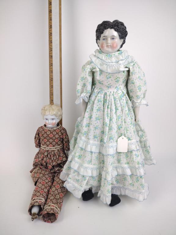 (2) China Dolls Black & Blonde Hair Blue Eyes (1 of 4)