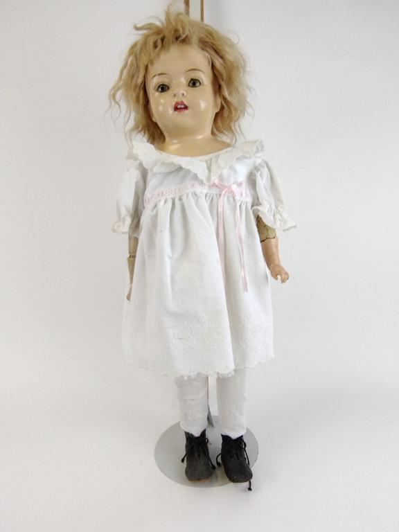 28" H. H. Coleman Walking Doll Composition Doll w/Sleeping Eyes (1 of 4)