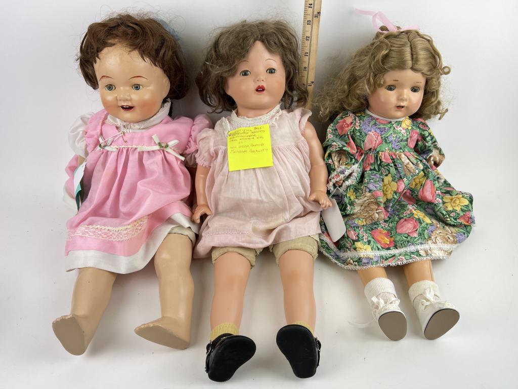 (3) Composition Dolls (1 of 2)