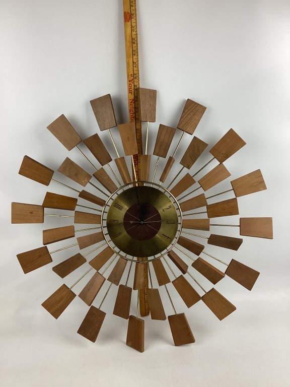 Seth Thomas Atomical Starburst Mid Century Modern Wall Clock (1 of 5)