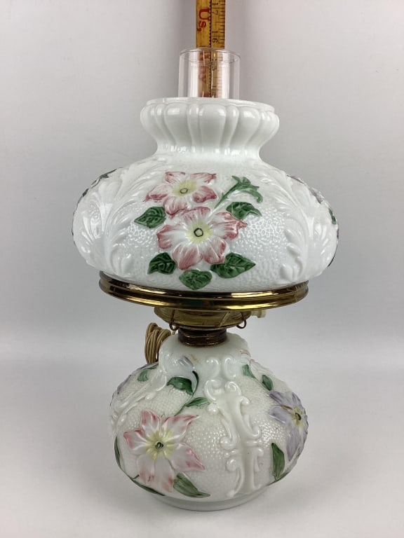 Electrified Consolidated GWTW Oil Lamp (1 of 3)