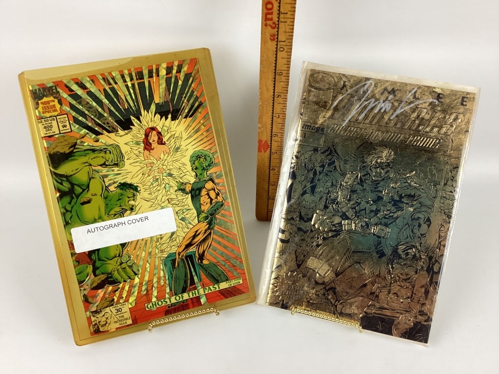 (2) Comic Books Signed Covers Marvel & Image (1 of 7)