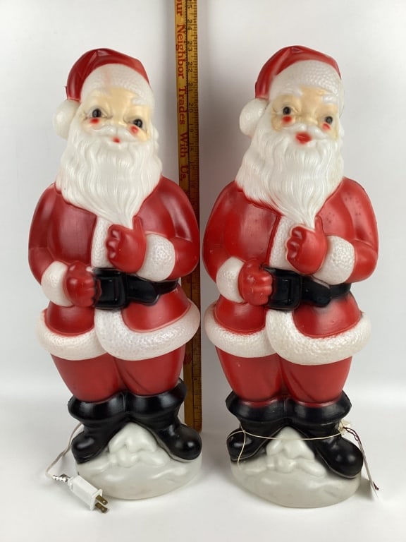 Vintage Blow Mold Santa Claus Display Carolina Enterprises 1973 Christmas D?cor (1 of 6)