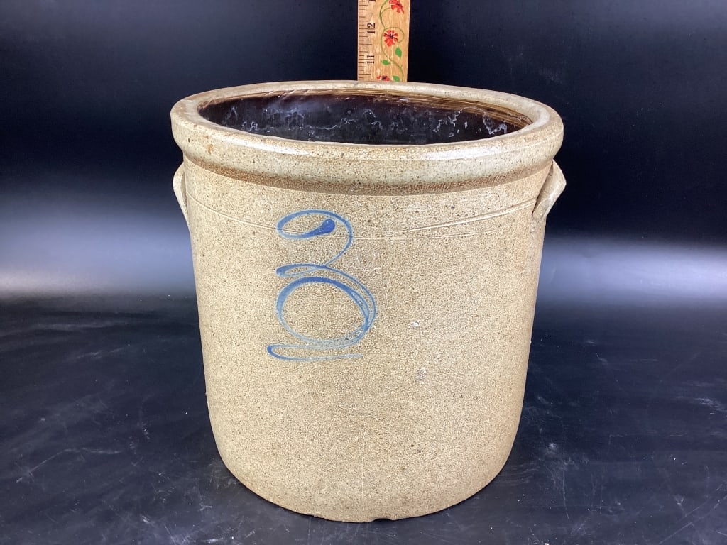 Salt Glaze Bee Sting Crockk Vintage Antique Stoneware D?cor (1 of 4)