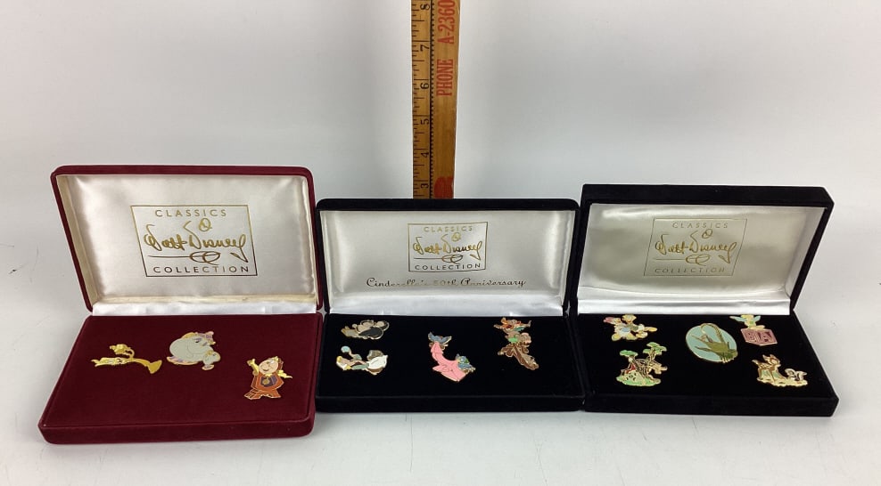 Walt Disney Classics Collection Anniversary Pin Sets, Cinderella's 50th Anniversary Pin Set 5 Piece (1 of 4)