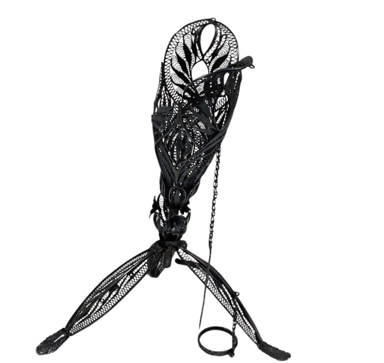 Continental Silver Filigree Tussie Mussie Mid 19th C. (1 of 8)