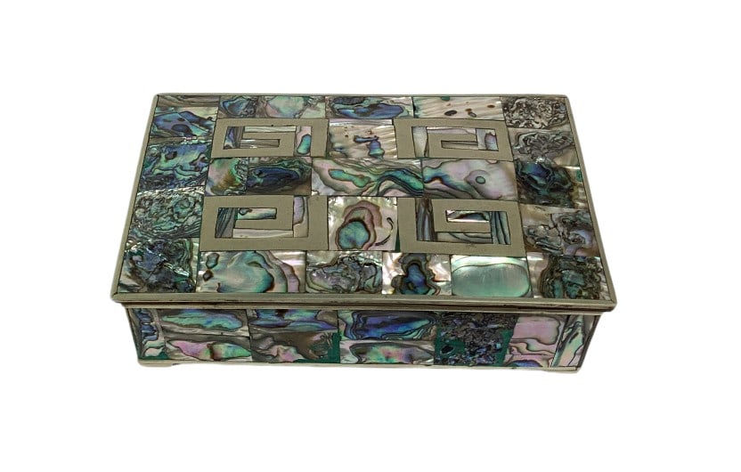Mexican Abalone box, Mid Century (1 of 8)