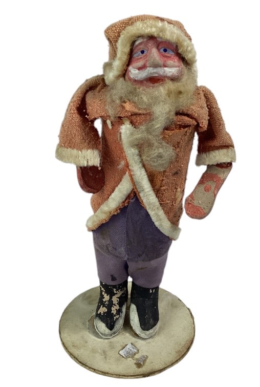 Old Paper Mache Belsnickel Santa & Sheep Japan (1 of 13)