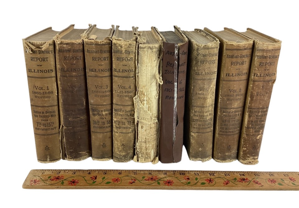 Civil War Illinois Adjutant General's Report Vols. 1-9 (1 of 7)