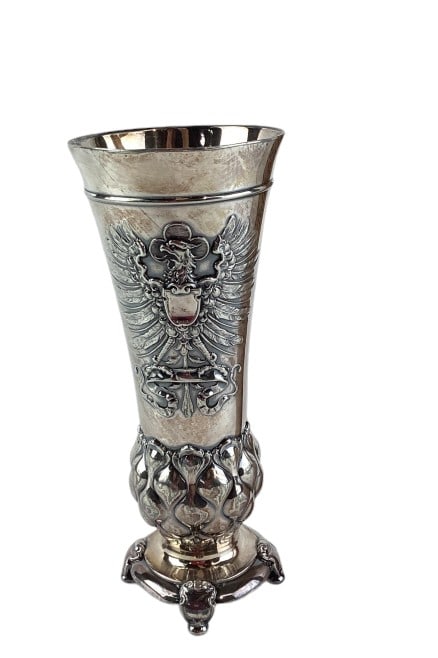 Art Nouveau WMF Britannia Silver Silverplate Beaker: Art Nouveau WMF Britannia Silver Silverplate Beaker
