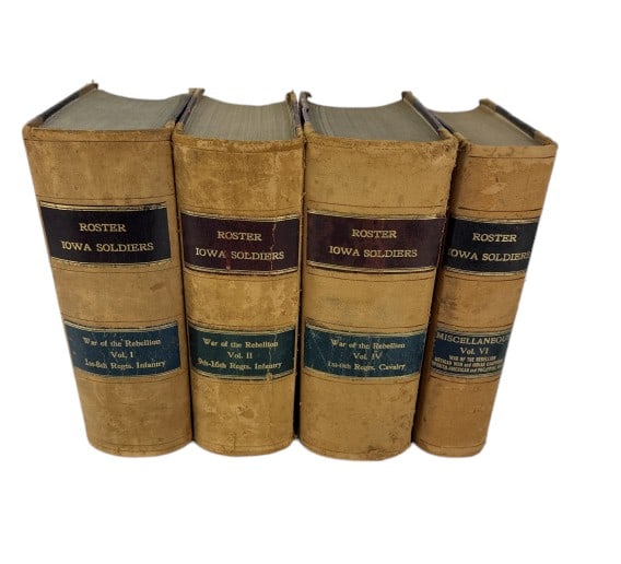 (4) Volumes Roster Iowa Soldiers Civil War (1 of 6)