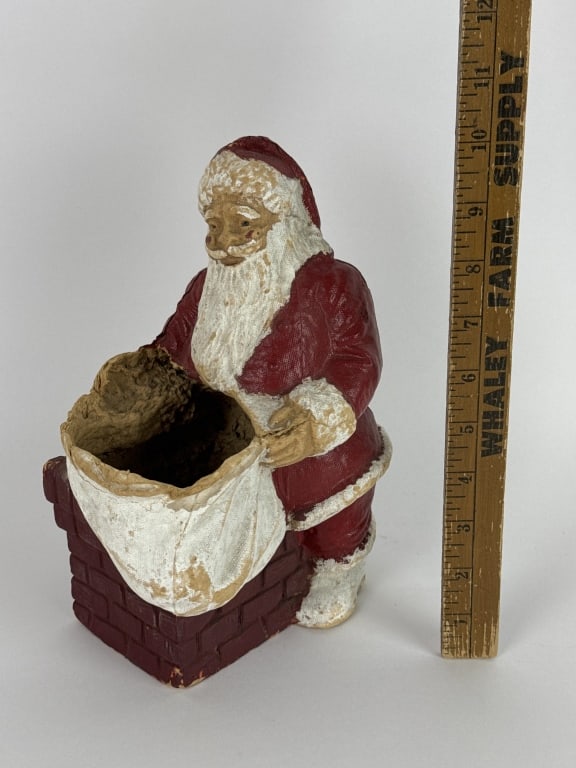 Vintage Paper Mache Santa Claus (1 of 7)