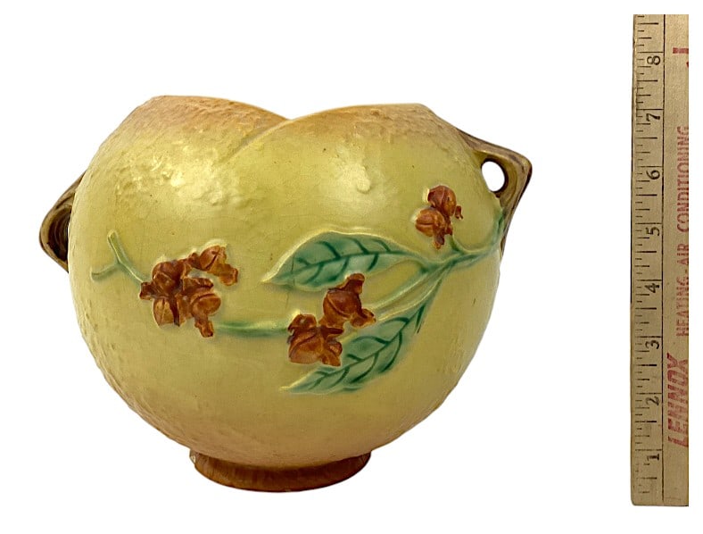 Roseville Pottery 842-7 Bittersweet Bowl Planter: Roseville Pottery 842-7 Bittersweet Bowl Planter