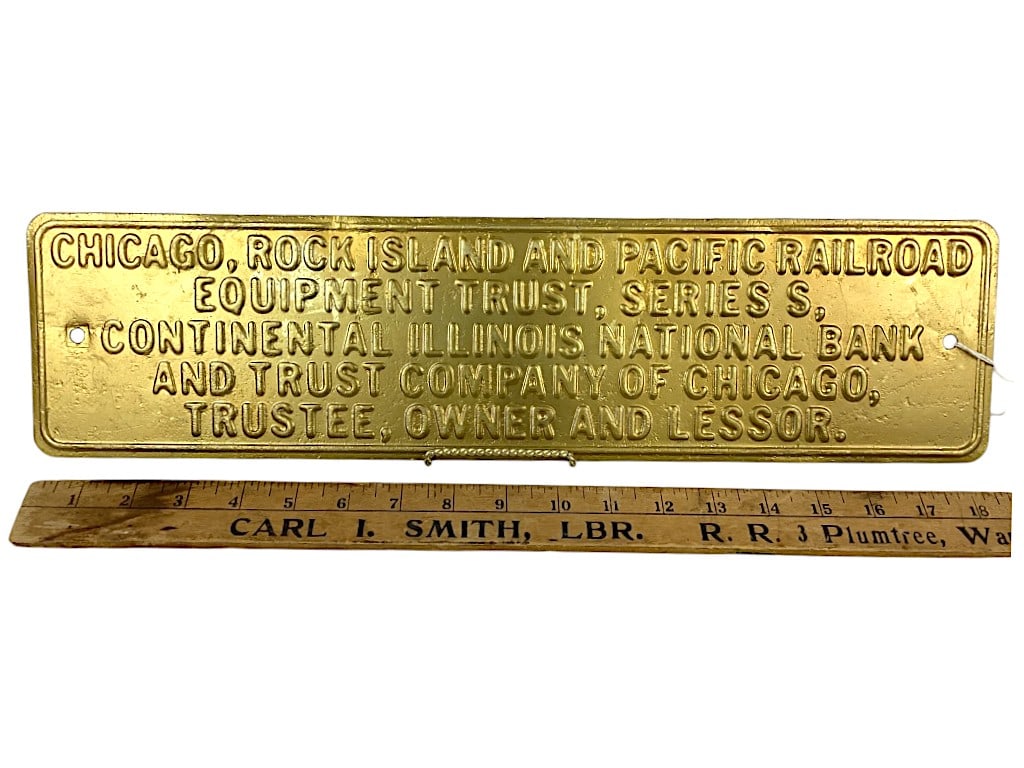 Chicago, Rock Island & Pacific Railroad Asset Sign (1 of 3)